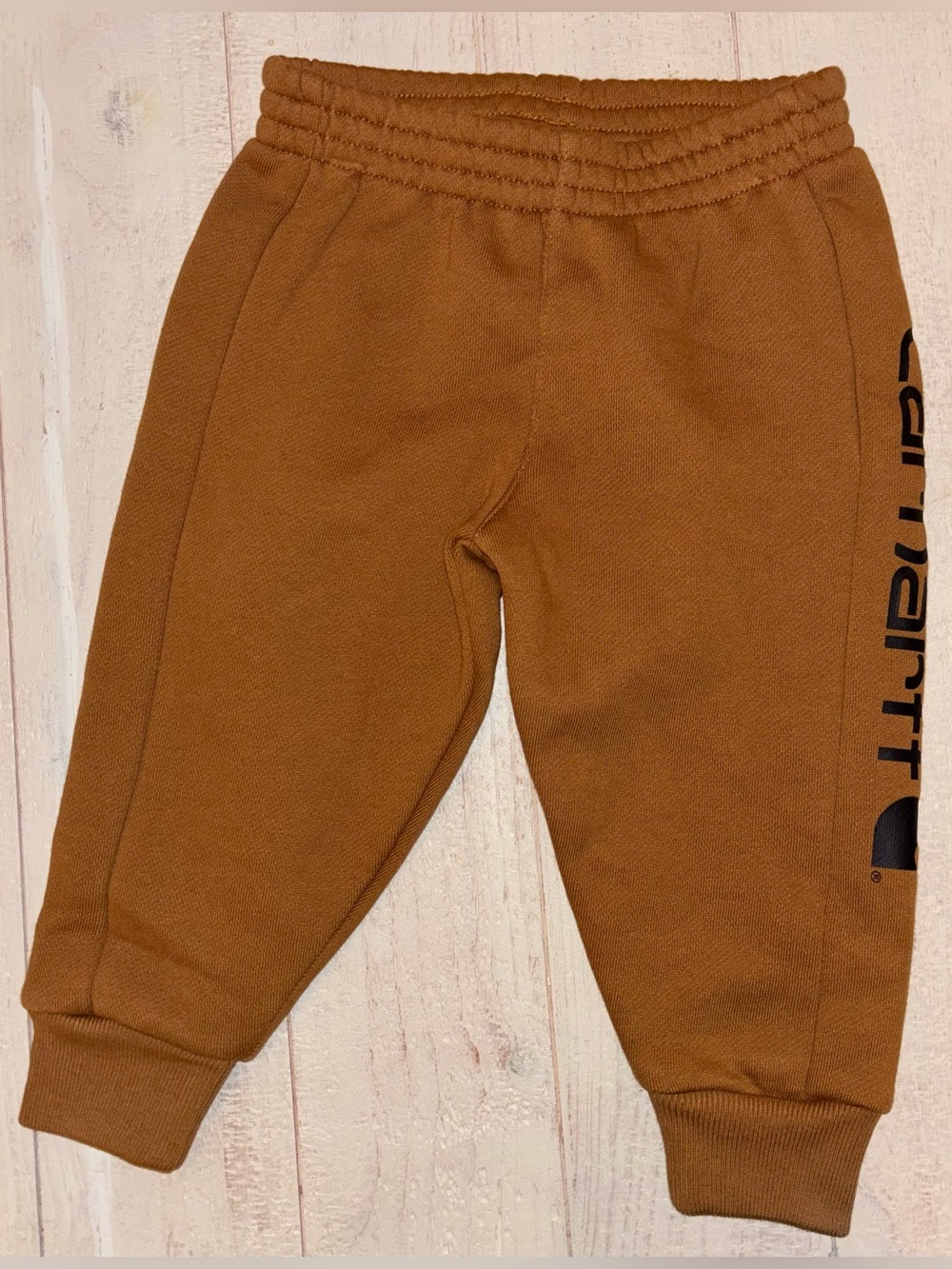 NEW! Carhartt Kids' Brown Logo Jogger Pants
